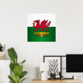 Y Ddraig Goch Poster (Thuiskantoor)