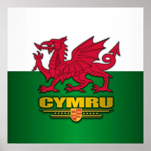 Y Ddraig Goch Poster (Voorkant)