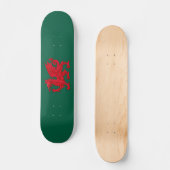 Y Ddraig Goch - Rode Draak Persoonlijk Skateboard (Voorkant)