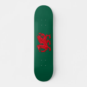 Y Ddraig Goch - Rode Draak Persoonlijk Skateboard