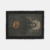 Y Face Ghost Mask Pumpkin Moon Soky Halloween Horr Fleece Deken (Voorkant (Horizontaal))