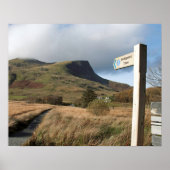 Y Garn North Wales Briefkaart Poster (Voorkant)