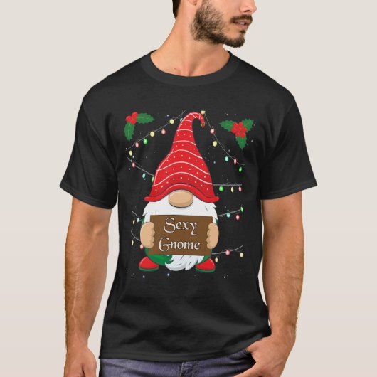Y Gnome Matching Familie Kerst Pyjama X-mas Ho T-shirt (Voorkant)