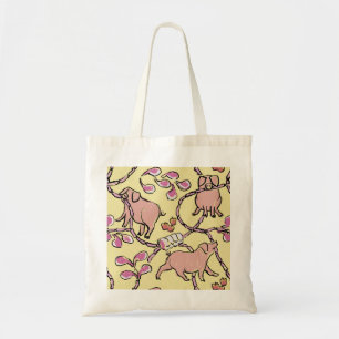 Y Hilarisch patroon Chinees Vietnamees Varkenshaar Tote Bag