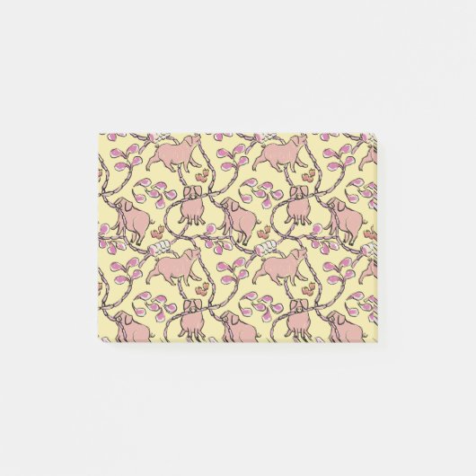 Y Hilarisch patroon Chinees Vietnamese varkensjaar Post-it® Notes (Voorkant)