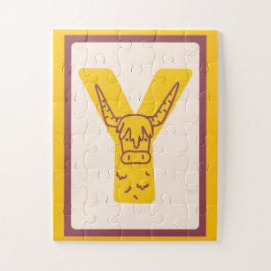 🐂Y is voor Yak – Lief Dierenalfabet Legpuzzel