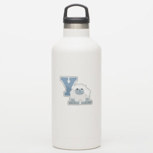 Y is voor Yeti Cute Cartoon Yeti Monster Sticker