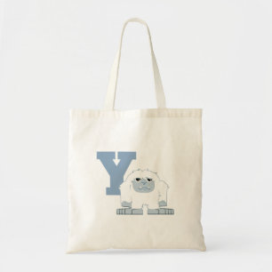 Y is voor Yeti Schattige Cartoon Yeti Monster Tote Bag