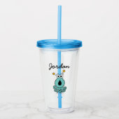 Y is voor Yip-Yips | Jouw namen toevoegen Acryl Drinkbeker (Voorkant)