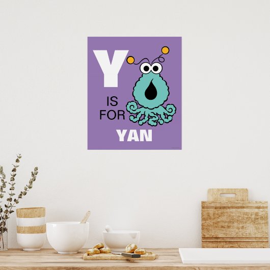Y is voor Yip-Yips | Jouw namen toevoegen Poster (Keuken)