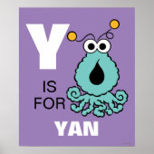 Y is voor Yip-Yips | Jouw namen toevoegen Poster (Voorkant)