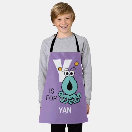 Y is voor Yip-Yips | Jouw namen toevoegen Schort (Gedragen)