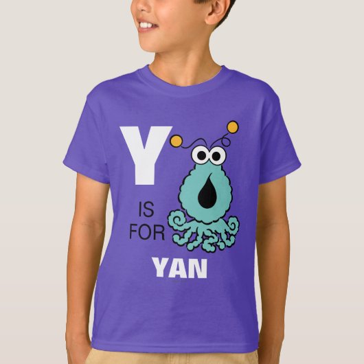 Y is voor Yip-Yips | Jouw namen toevoegen T-shirt (Voorkant)
