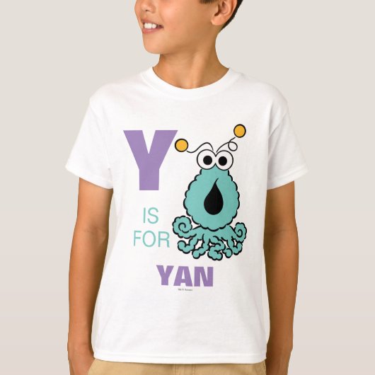 Y is voor Yip-Yips | Jouw namen toevoegen T-shirt (Voorkant)