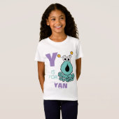 Y is voor Yip-Yips | Jouw namen toevoegen T-shirt (Voorkant volledig)