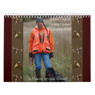Y-Knot English Cocker Spaniel Calendar Kalender