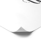 Y Letter Monogram Groene Kindekamer Naam Muurprint Poster (Hoek)