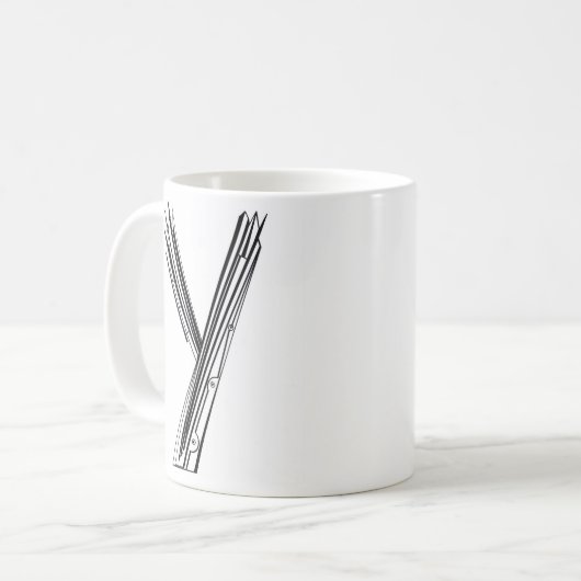 "Y"-Mok Koffiemok (Voorkant links)