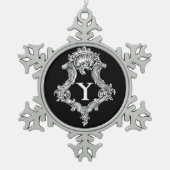 Y Monogram Initiaal Ornament (Voorkant)