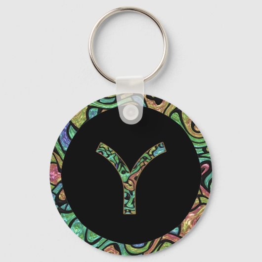 Y Monogram Sleutelhanger (Voorkant)