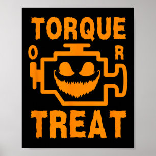 Y Motor Bord Pumpkinengezicht Koppel Of Behandel H Poster