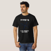 Y=mx+b is mijn favoriete één-voering t-shirt (Voorkant volledig)