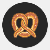 Y Pretzel Oktoberfest Ronde Sticker (Voorkant)