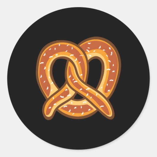 Y Pretzel Oktoberfest Ronde Sticker (Voorkant)