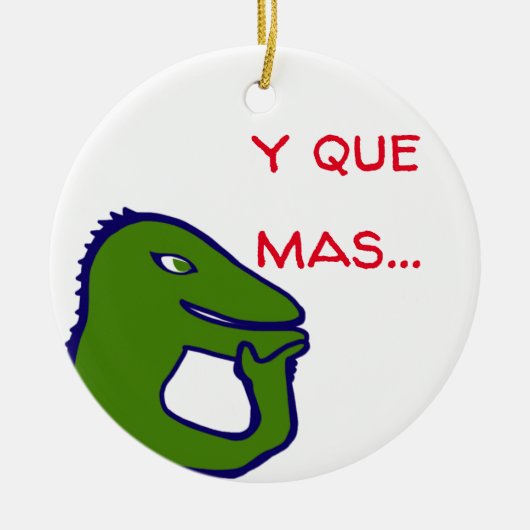 y que mas keramisch ornament (Voorkant)