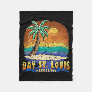 Y St. Louis Mississippi Antieke Souvenir met Afsta Fleece Deken