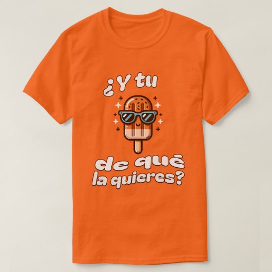 Y Tu Paleta de que la Quieres Spaanse ijslolly T-shirt (Design voorkant)
