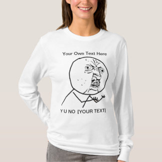 Y U NO - 2-zijdige dames met lange T-shirt