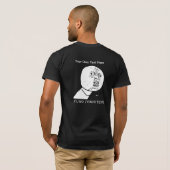 Y U NO - Design Fited Black T-Shirt (Achterkant volledig)