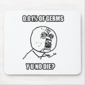 Y U NO Guy Meme Muismat (Voorkant)