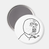 Y U NO - Magneet (Voorkant / Achterkant)