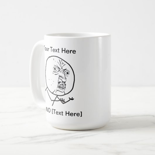 Y U NO - Mok (Voorkant links)