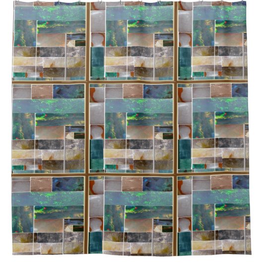 Y upload je FOTO AFBEELDING TEXT Showgordijn Douchegordijn (Voorkant)