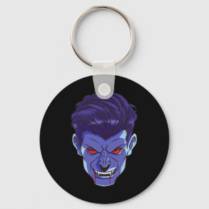Y Vampire Halloween Monster Face Enge Vingers Kost Sleutelhanger