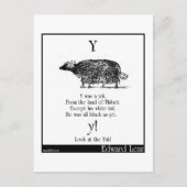 Y was een yak briefkaart (Voorkant)