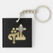 Ya Alaha Acryl Sleutelhanger (Achterkant)