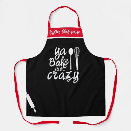 Ya Bake me Crazy | Personeelsgebonden Schorten (Voorkant)