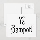 Ya Bampot grappig Schotse banter patter slang Briefkaart (Voorkant / Achterkant)