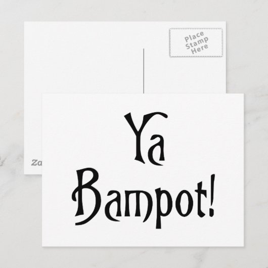 Ya Bampot grappig Schotse banter patter slang Briefkaart (Voorkant / Achterkant)
