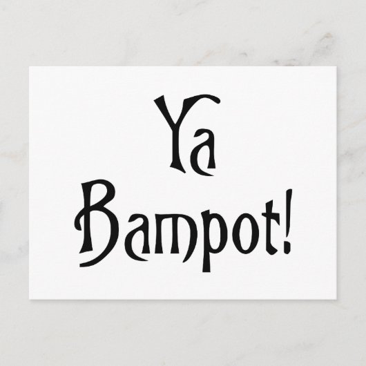 Ya Bampot grappig Schotse banter patter slang Briefkaart (Voorkant)