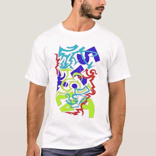 YA Graffiti Design T-shirt (Voorkant)