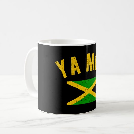 Ya Mon Jamaica Slang Funny Jamaican Phrase Koffiemok (Voorkant links)