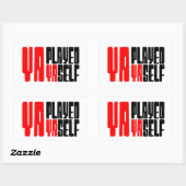Ya Played Yaself Rechthoekige Sticker (Vel)