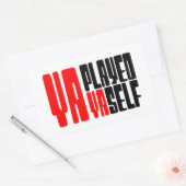 Ya Played Yaself Rechthoekige Sticker (Envelop)