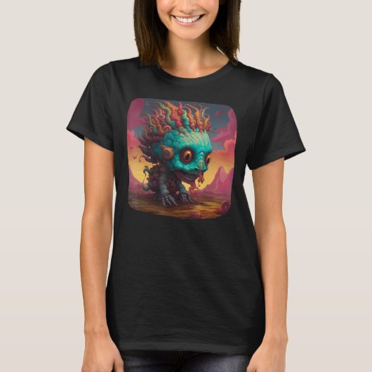 YA Sci Fi Aliens T Perelandra Dream Kleurrijke Mar T-shirt (Voorkant)