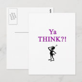 Ya Think Briefkaart (Voorkant / Achterkant)